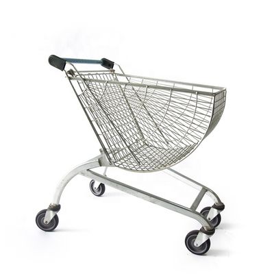 calidad  Custom Korean round fshion style round shopping cart Shunhong shopping cart escalator shopping trolleys for supermarket fábrica